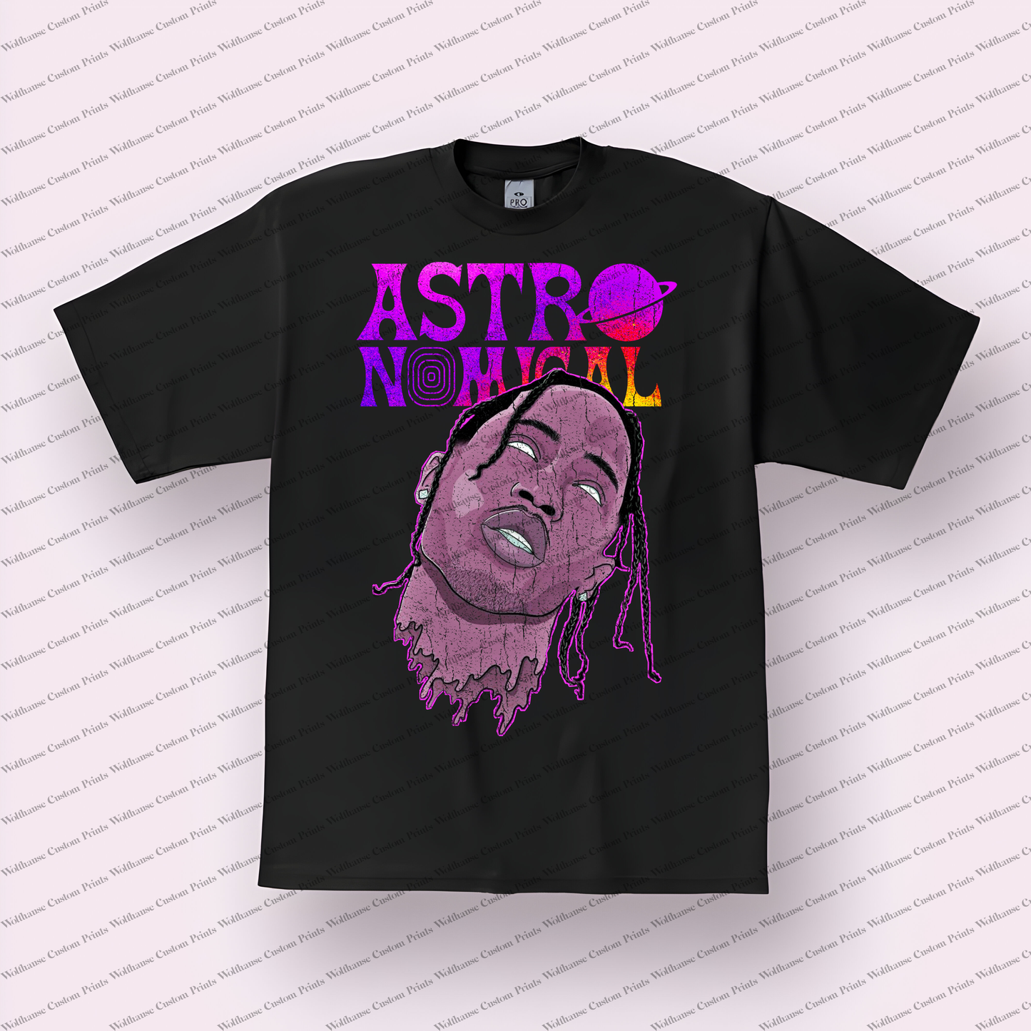 Travis Scott Distressed Graphic Tee