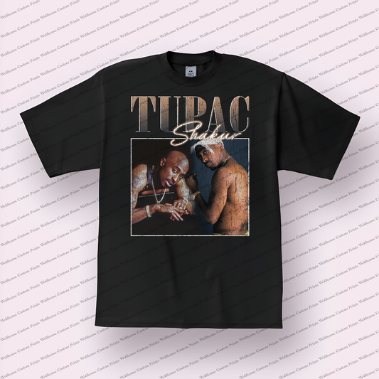 Tupac Distressed Graphic Tee