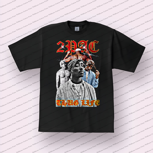 Tupac Distressed Graphic Tee