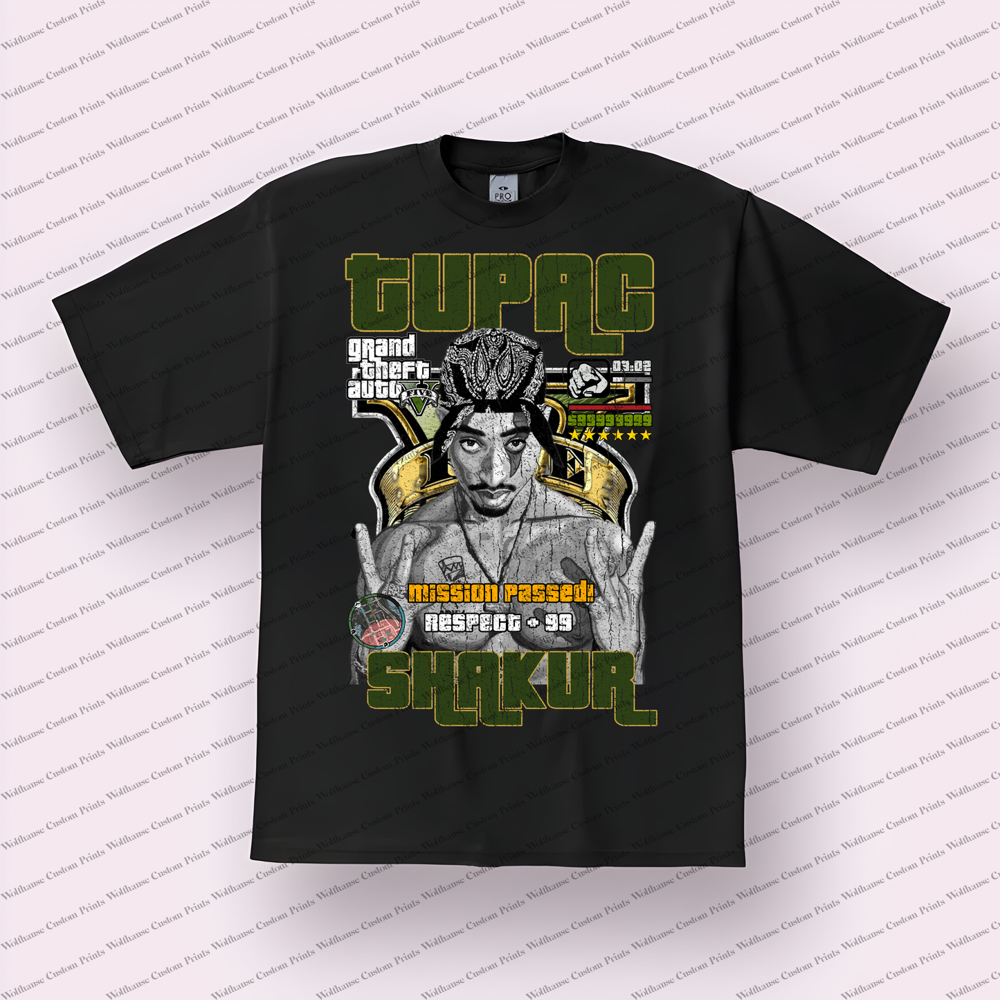 Tupac Distressed Graphic Tee