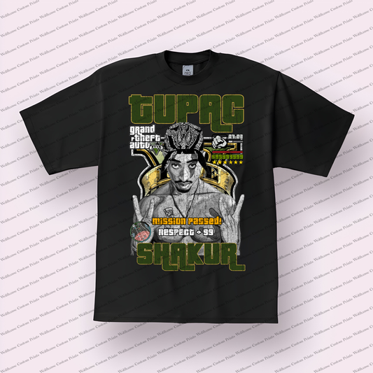 Tupac Distressed Graphic Tee