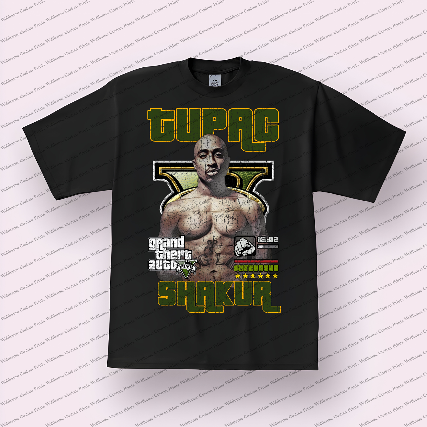 Tupac Distressed Graphic Tee