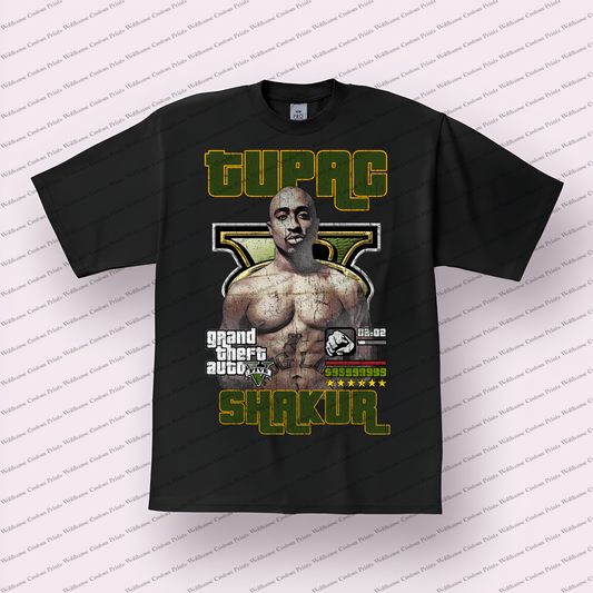 Tupac Distressed Graphic Tee