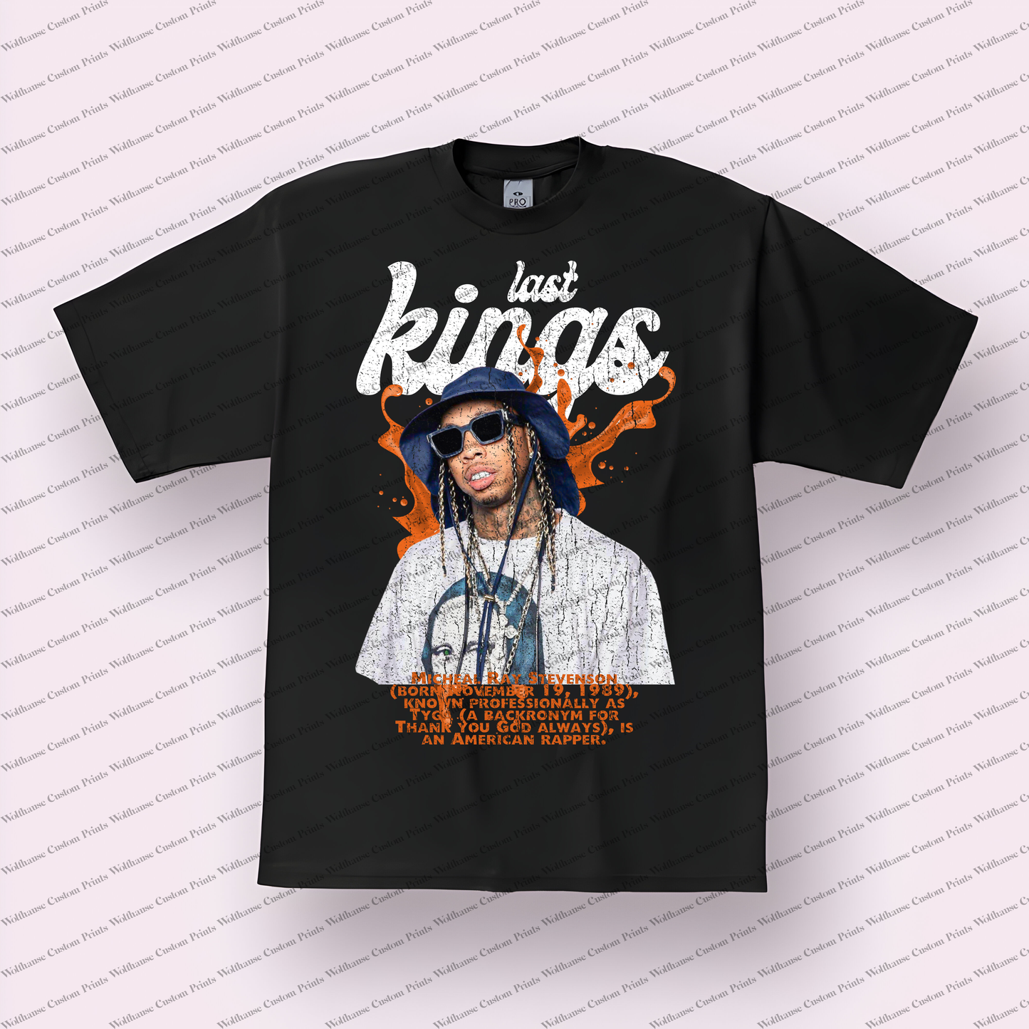 Tyga Distressed Graphic Tee