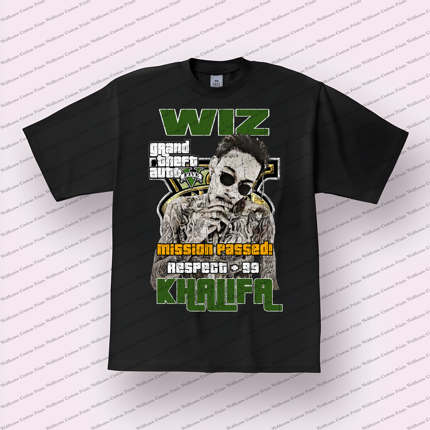 Wiz Khalifa Distressed Graphic Tee