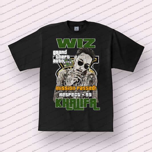 Wiz Khalifa Distressed Graphic Tee